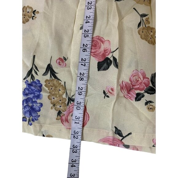 Sag Harbor Women's Canary Yellow Floral Top & Skirt Set w/ Pockets - Picture 12 of 12